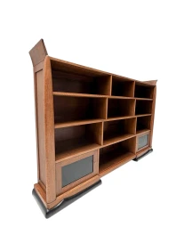 1920s Art Deco Open Bookcase by Paul Bromberg for H. Pander